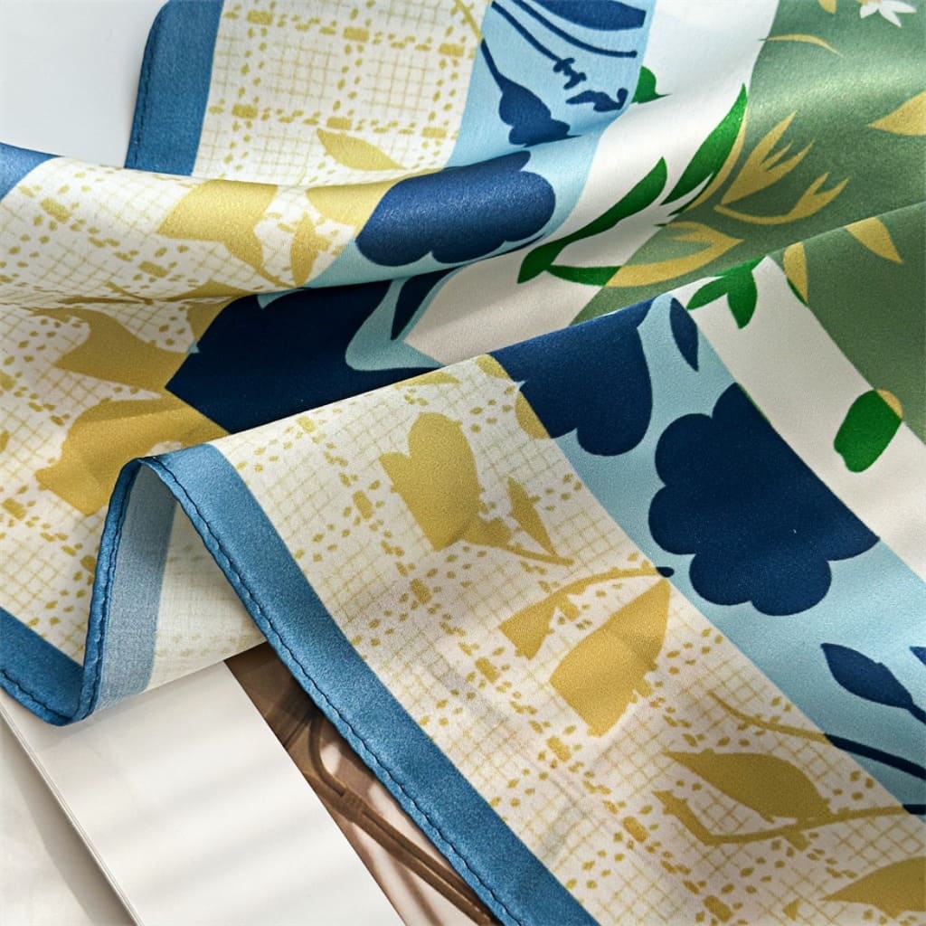 MaraSilk Pure Mulberry Silk Scarf - Square Crepe Satin MS109