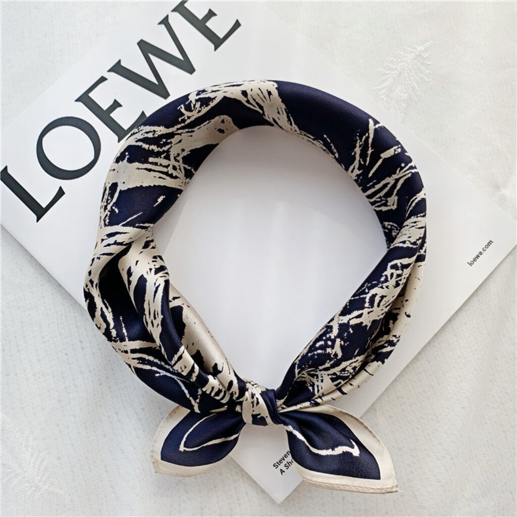 MaraSilk Pure Mulberry Silk Scarf Square Crepe Satin MS11-10