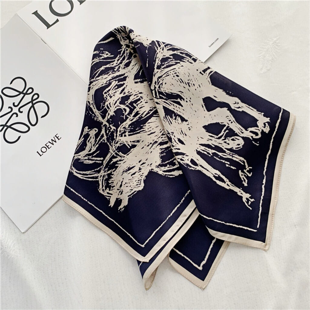 MaraSilk Pure Mulberry Silk Scarf Square Crepe Satin MS11-11