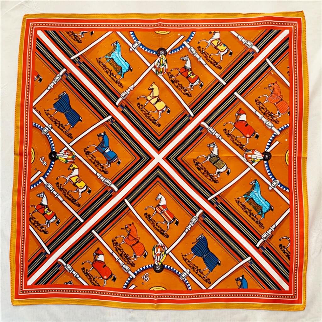 MaraSilk Pure Mulberry Silk Scarf Square Crepe Satin MS11-6