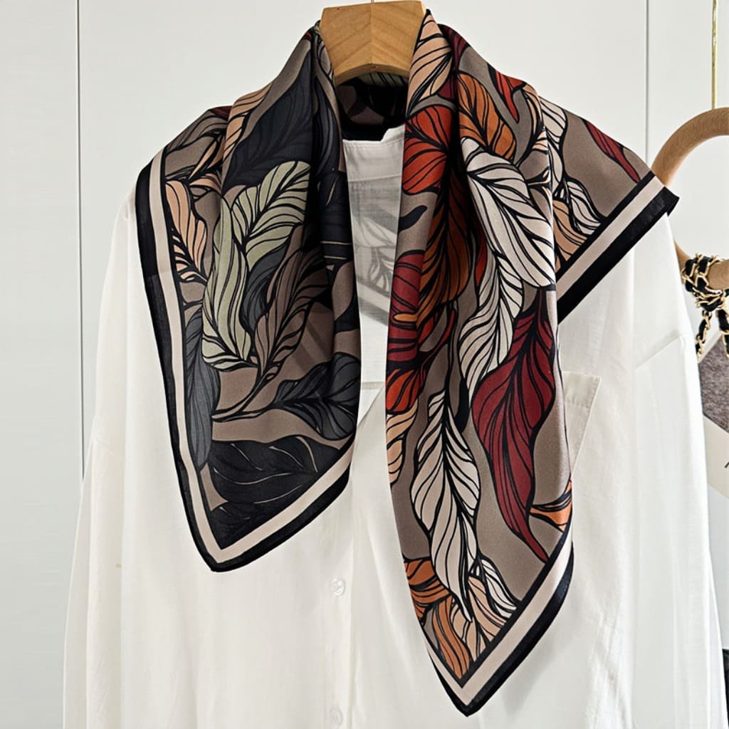 MaraSilk Pure Mulberry Silk Scarf - Square Crepe Satin MS110