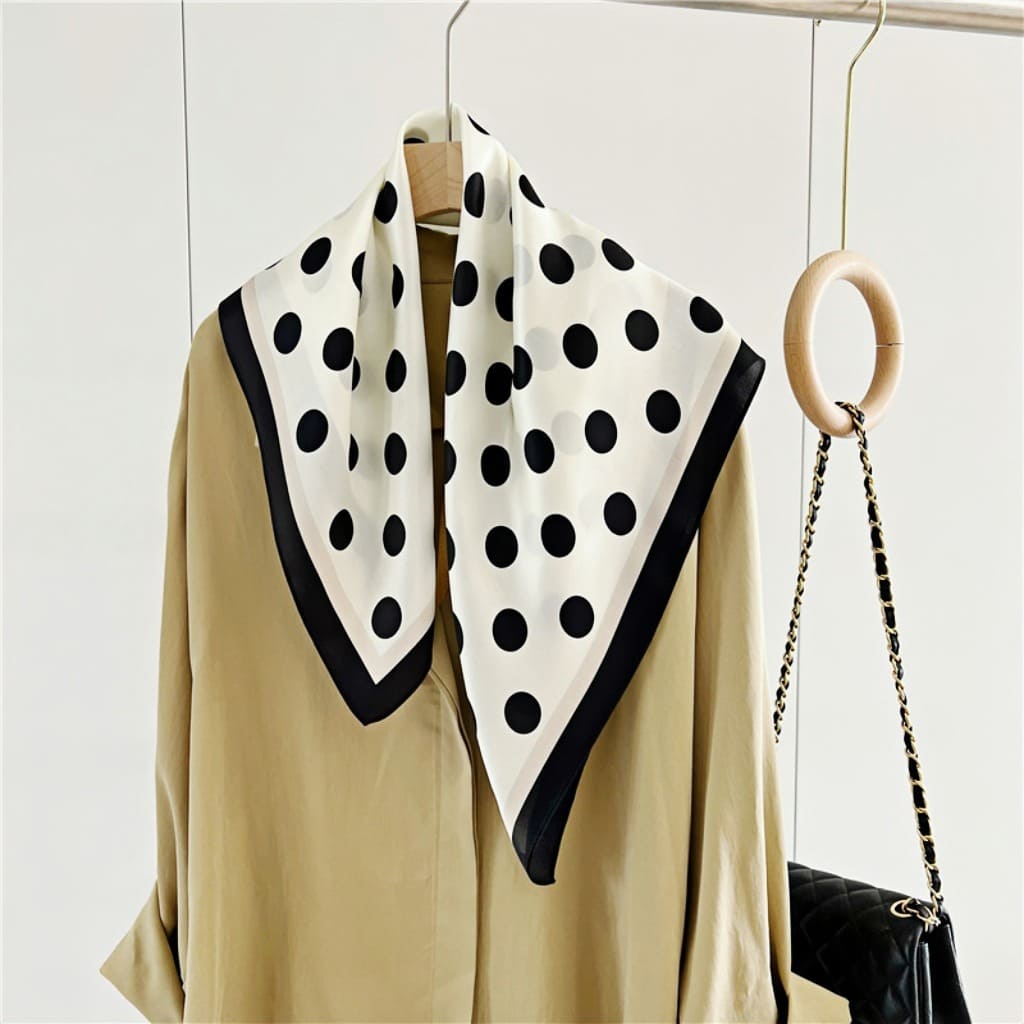 MaraSilk Pure Mulberry Silk Scarf - Square Crepe Satin MS111