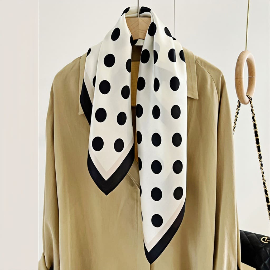 MaraSilk Pure Mulberry Silk Scarf - Square Crepe Satin MS111