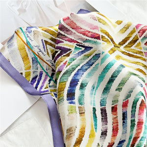 MaraSilk Pure Mulberry Silk Scarf - Square Crepe Satin MS112