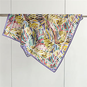 MaraSilk Pure Mulberry Silk Scarf - Square Crepe Satin MS112