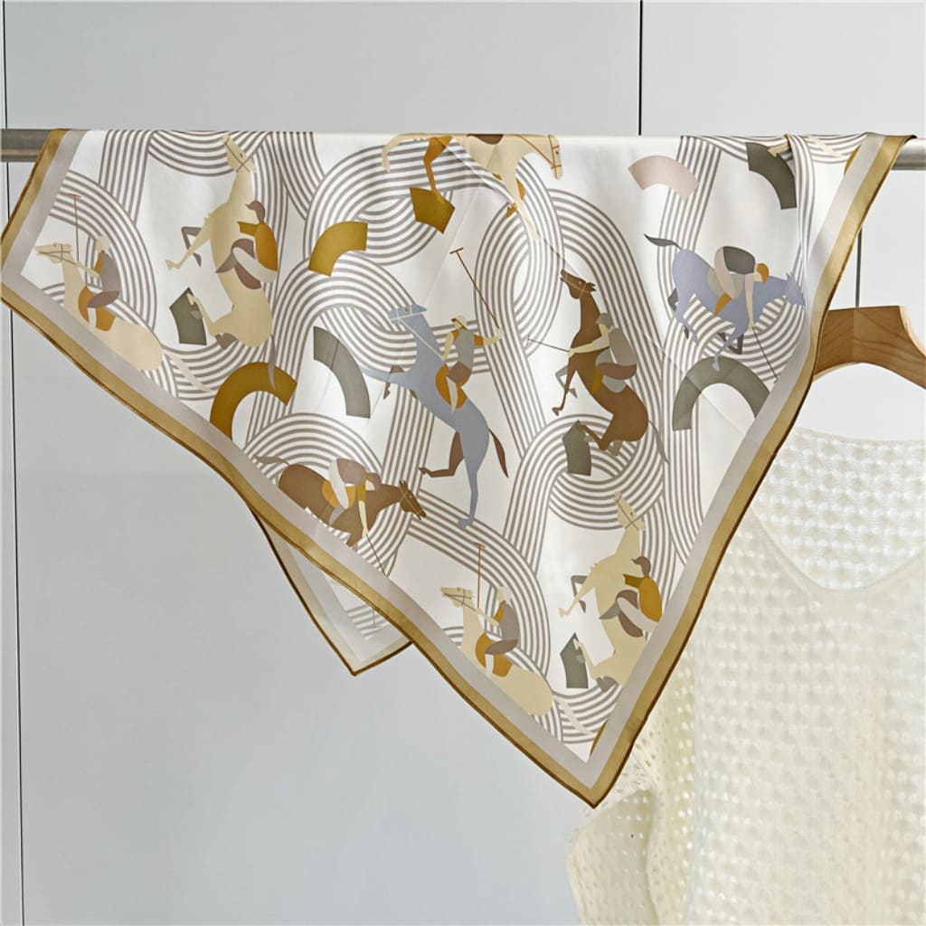 MaraSilk Pure Mulberry Silk Scarf - Square Crepe Satin MS113 25" x 25" MS11301