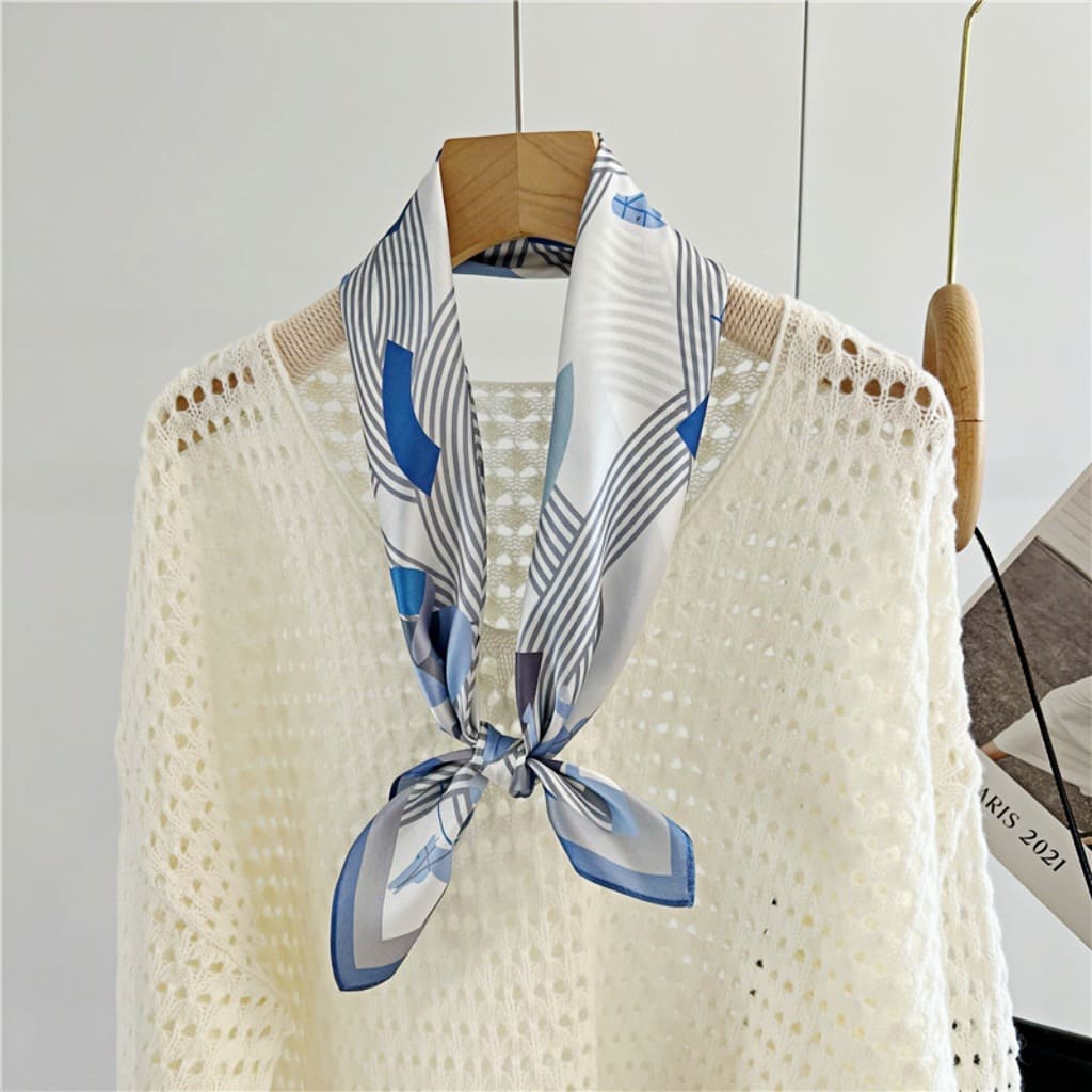 MaraSilk Pure Mulberry Silk Scarf - Square Crepe Satin MS113