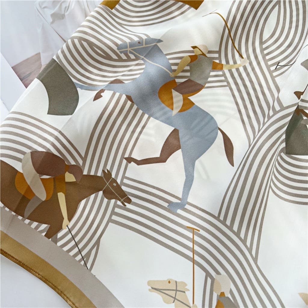 MaraSilk Pure Mulberry Silk Scarf - Square Crepe Satin MS113