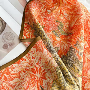 MaraSilk Pure Mulberry Silk Scarf - Square Crepe Satin MS114