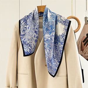 MaraSilk Pure Mulberry Silk Scarf - Square Crepe Satin MS114