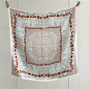 MaraSilk Pure Mulberry Silk Scarf - Square Crepe Satin MS116