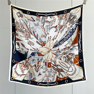 MaraSilk Pure Mulberry Silk Scarf - Square Crepe Satin MS117