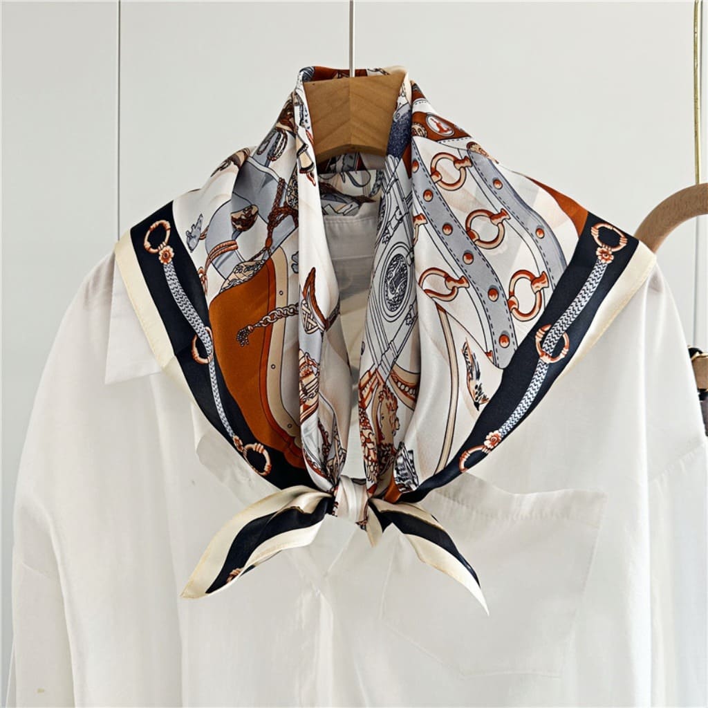 MaraSilk Pure Mulberry Silk Scarf - Square Crepe Satin MS117 25" x 25" MS11701