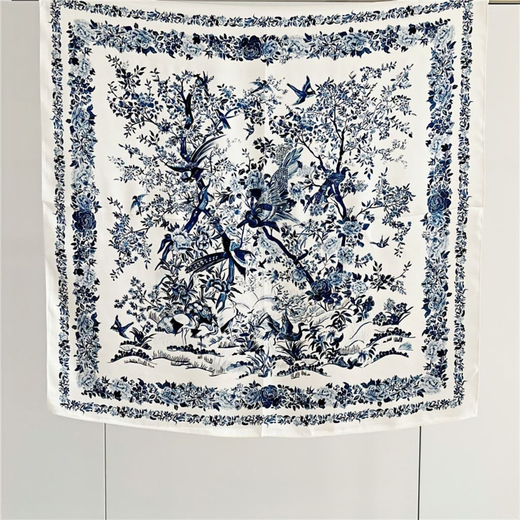 MaraSilk Pure Mulberry Silk Scarf - Square Crepe Satin MS118 25" x 25" MS11801