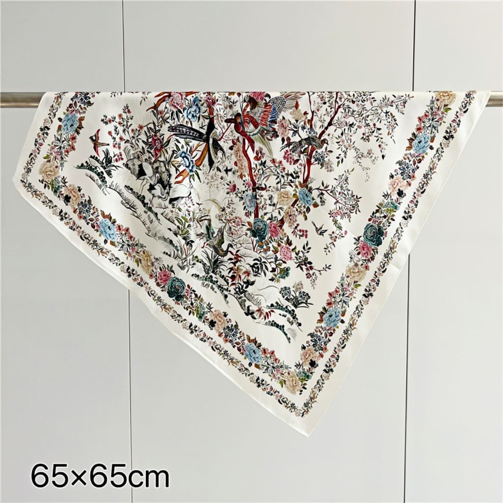 MaraSilk Pure Mulberry Silk Scarf - Square Crepe Satin MS118