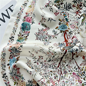 MaraSilk Pure Mulberry Silk Scarf - Square Crepe Satin MS118