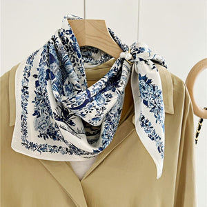 MaraSilk Pure Mulberry Silk Scarf - Square Crepe Satin MS118