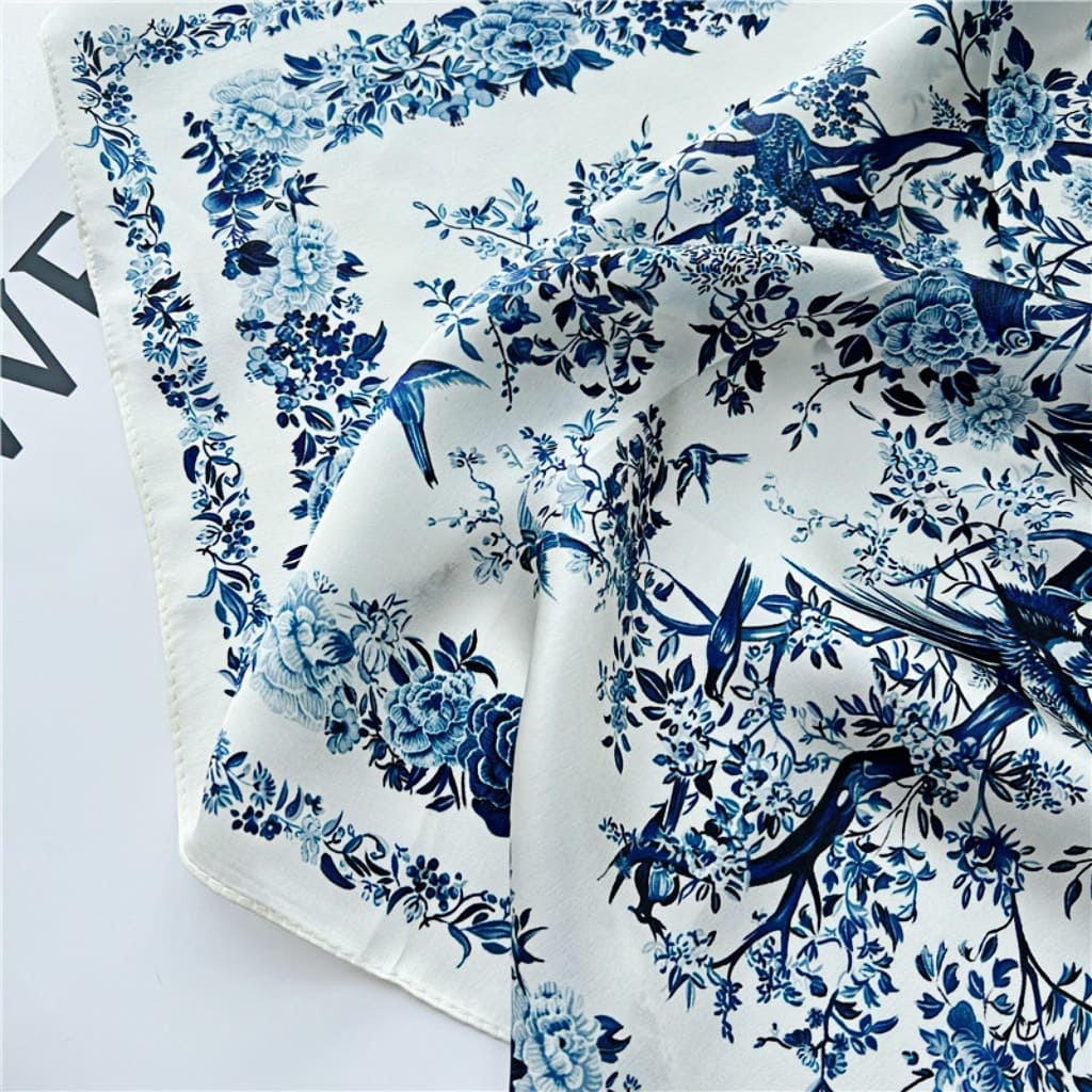 MaraSilk Pure Mulberry Silk Scarf - Square Crepe Satin MS118