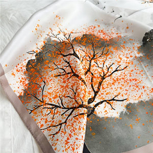 MaraSilk Pure Mulberry Silk Scarf Square Crepe Satin MS12-23