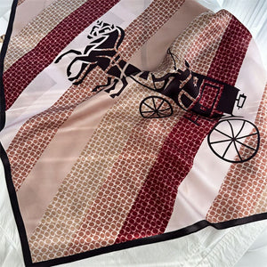 MaraSilk Pure Mulberry Silk Scarf - Square Crepe Satin MS120