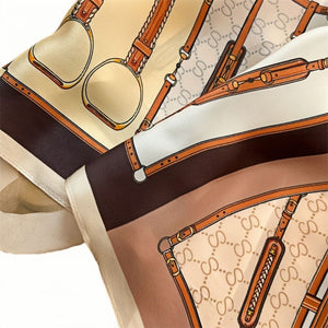 MaraSilk Pure Mulberry Silk Scarf - Square Crepe Satin MS121