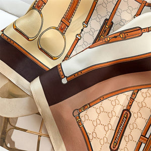 MaraSilk Pure Mulberry Silk Scarf - Square Crepe Satin MS121