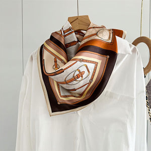 MaraSilk Pure Mulberry Silk Scarf - Square Crepe Satin MS121