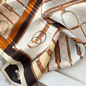 MaraSilk Pure Mulberry Silk Scarf - Square Crepe Satin MS121