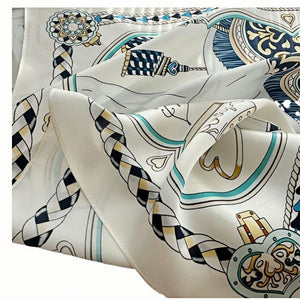 MaraSilk Pure Mulberry Silk Scarf - Square Crepe Satin MS122