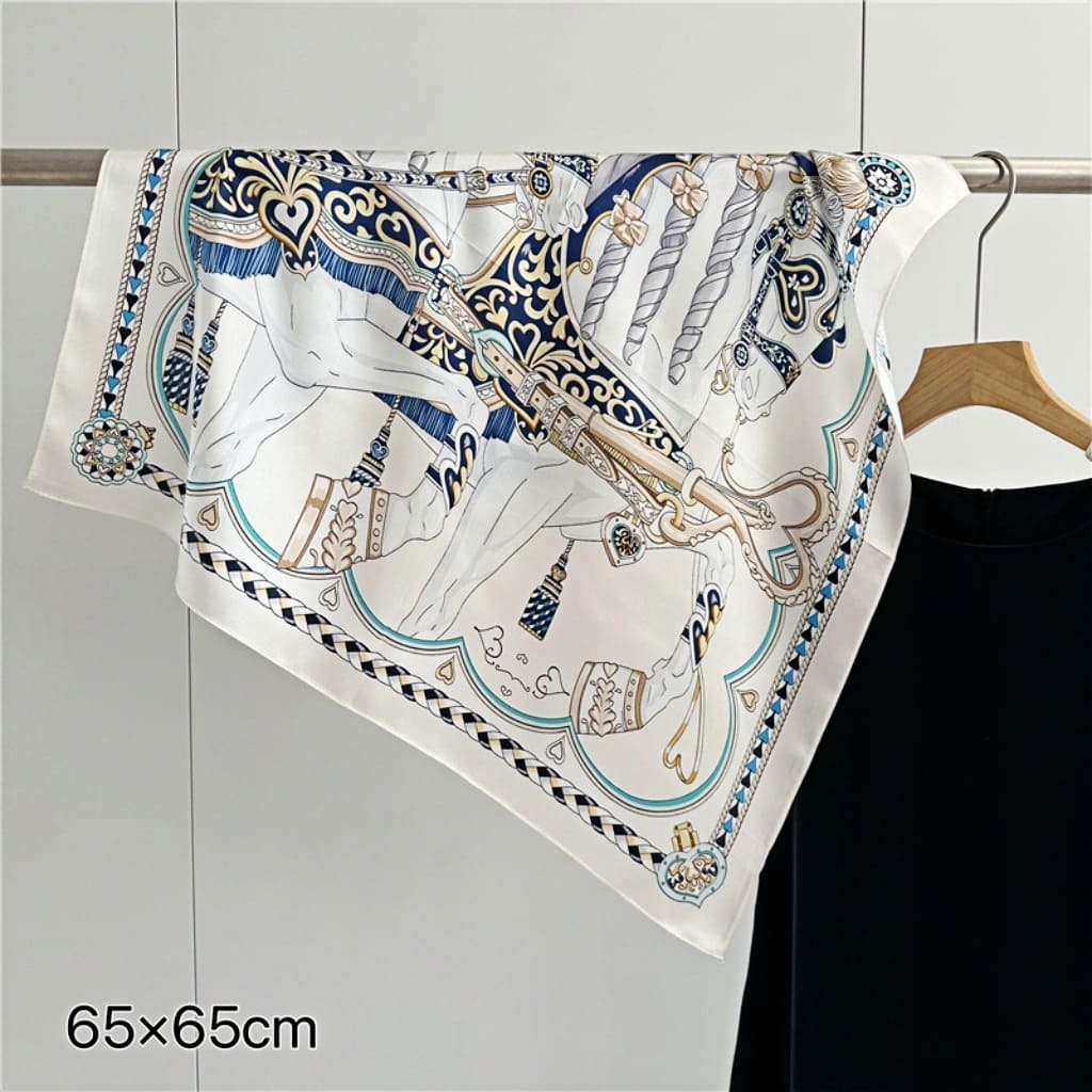 MaraSilk Pure Mulberry Silk Scarf - Square Crepe Satin MS122