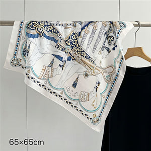 MaraSilk Pure Mulberry Silk Scarf - Square Crepe Satin MS122