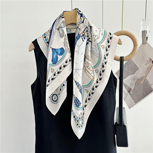 MaraSilk Pure Mulberry Silk Scarf - Square Crepe Satin MS122