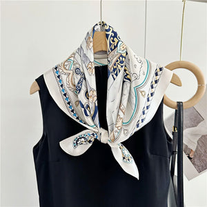 MaraSilk Pure Mulberry Silk Scarf - Square Crepe Satin MS122 25" x 25" MS12201