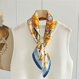 MaraSilk Pure Mulberry Silk Scarf - Square Crepe Satin MS123