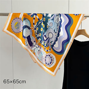 MaraSilk Pure Mulberry Silk Scarf - Square Crepe Satin MS124