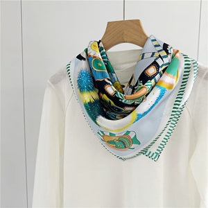 MaraSilk Pure Mulberry Silk Scarf - Square Crepe Satin MS124