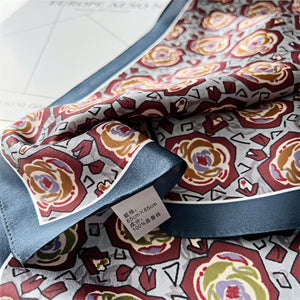 MaraSilk Pure Mulberry Silk Scarf - Square Crepe Satin MS125