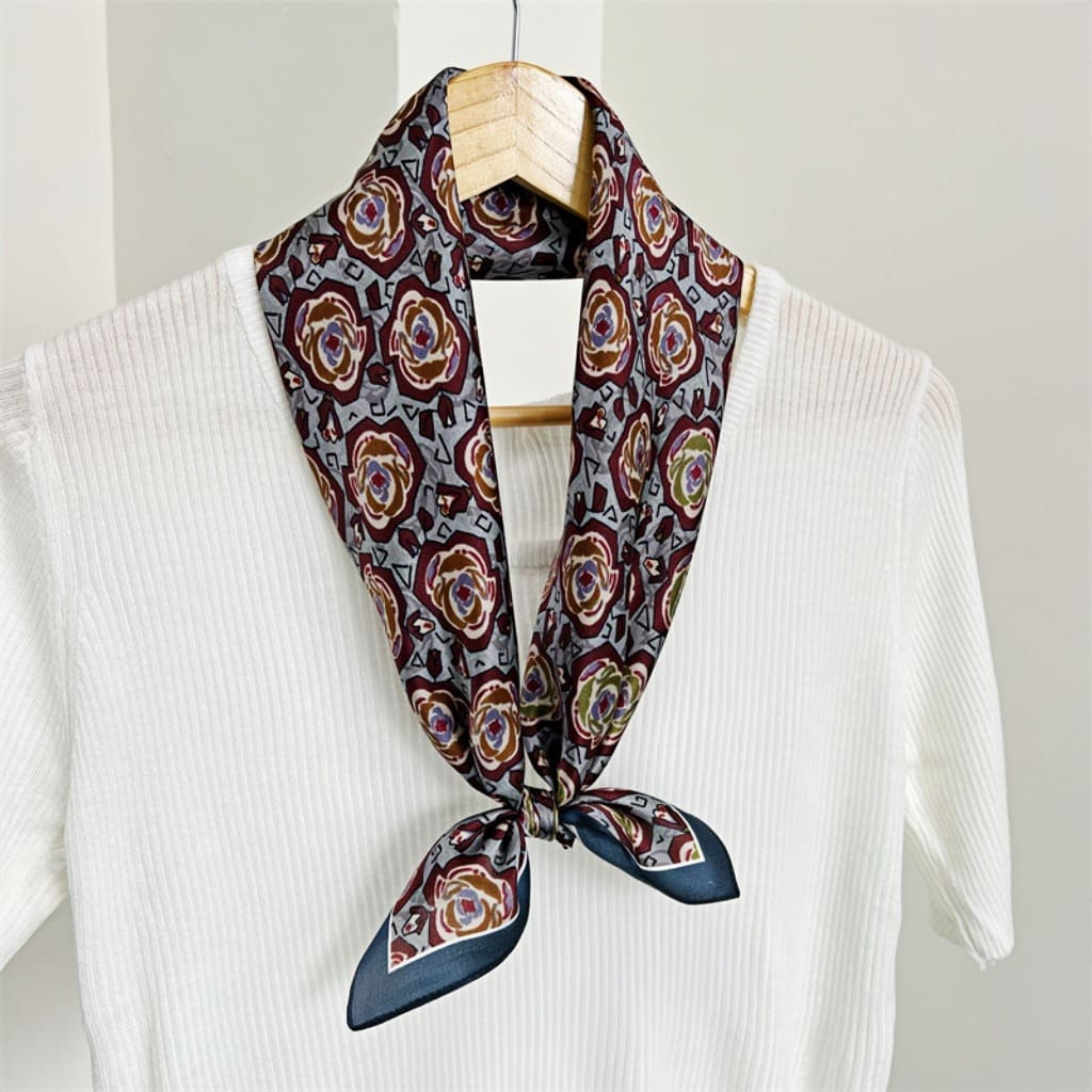 MaraSilk Pure Mulberry Silk Scarf - Square Crepe Satin MS125 25" x 25" MS12501