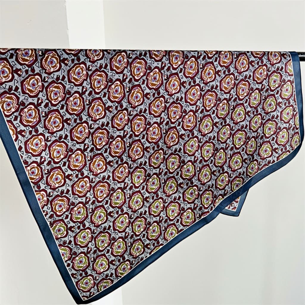 MaraSilk Pure Mulberry Silk Scarf - Square Crepe Satin MS125