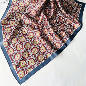 MaraSilk Pure Mulberry Silk Scarf - Square Crepe Satin MS125