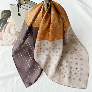 MaraSilk Pure Mulberry Silk Scarf - Square Crepe Satin MS126
