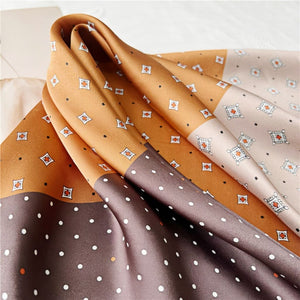 MaraSilk Pure Mulberry Silk Scarf - Square Crepe Satin MS126