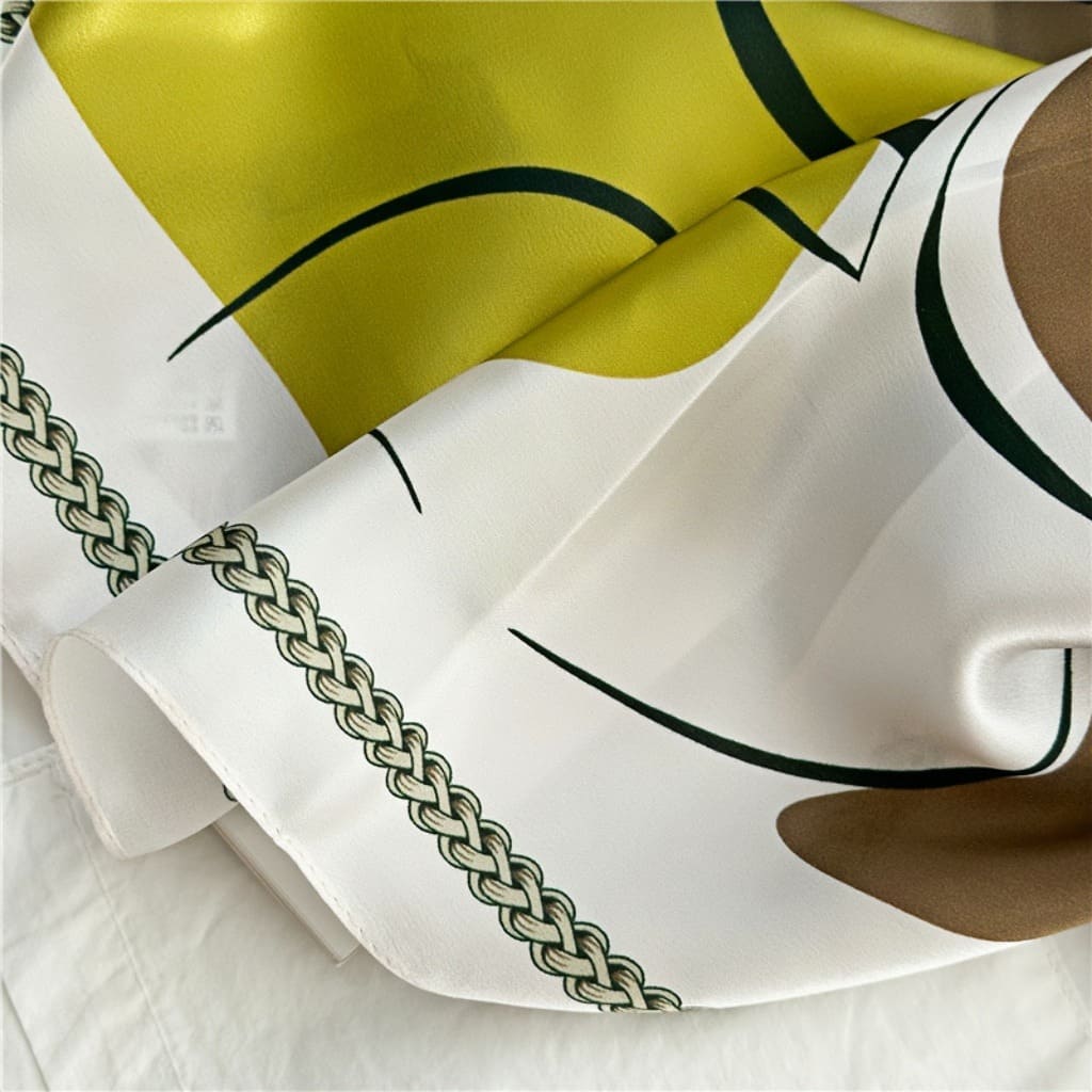 MaraSilk Pure Mulberry Silk Scarf - Square Crepe Satin MS129