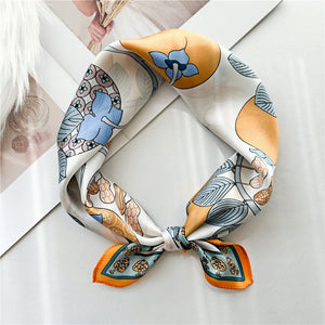 MaraSilk Pure Mulberry Silk Scarf Square Crepe Satin MS13-11