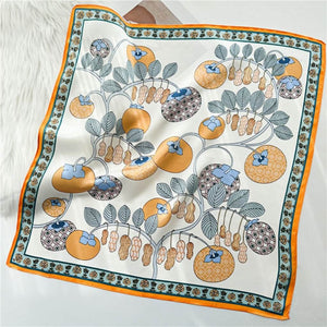 MaraSilk Pure Mulberry Silk Scarf Square Crepe Satin MS13-15