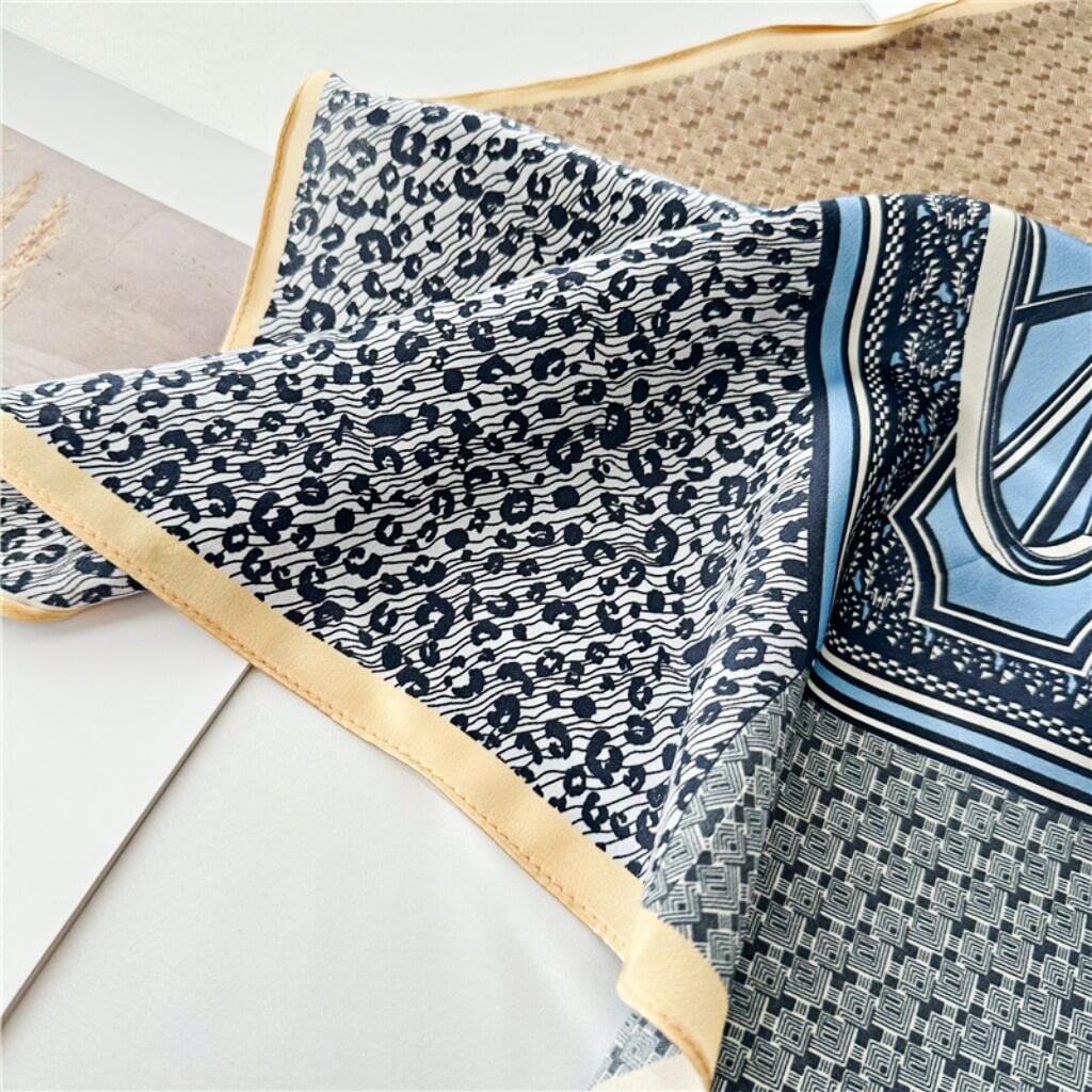 MaraSilk Pure Mulberry Silk Scarf Square Crepe Satin MS13-23