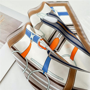 MaraSilk Pure Mulberry Silk Scarf Square Crepe Satin MS13-3