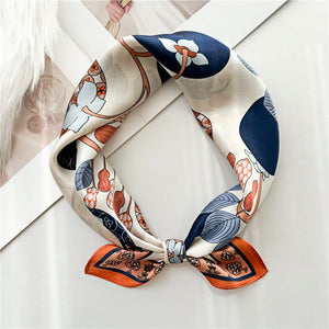 MaraSilk Pure Mulberry Silk Scarf Square Crepe Satin MS13-6