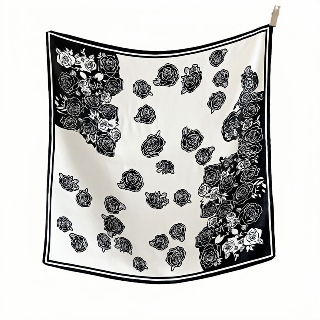 MaraSilk Pure Mulberry Silk Scarf - Square Crepe Satin MS130