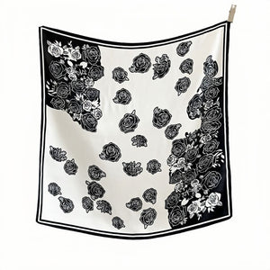 MaraSilk Pure Mulberry Silk Scarf - Square Crepe Satin MS130